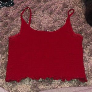 red tank top